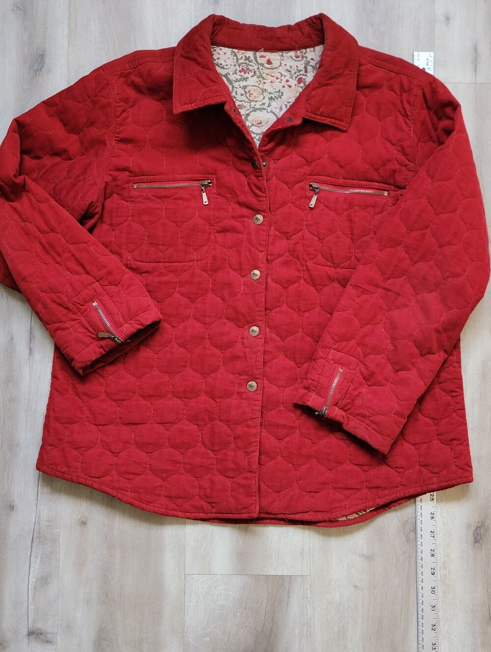 Quilted Red Women's Jacket